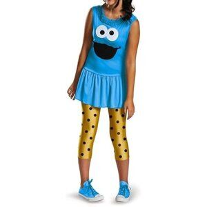 Disguise Sesame Street Cookie Monster Tween Classic Costume, Large/10-12